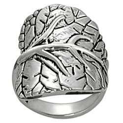 Silvertone Tree Design Ring Fashion Rings