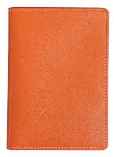 Grandluxe Orange PU Leather Passport Holder (601256)