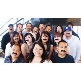 Self Adhesive Mustaches Set   Fake Costume Halloween   3 Count (Packs of 12) Toys & Games