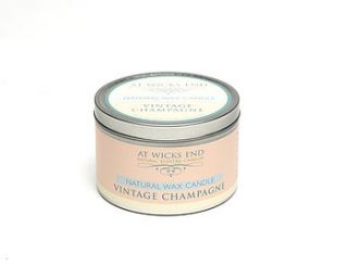 vintage champagne natural wax candle by at wicks end