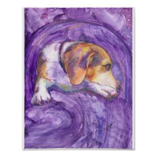 Sparky Dog  The Pensive Pup Poster