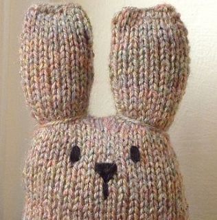 tweed bunny mini craft kit by gift horse knit kits