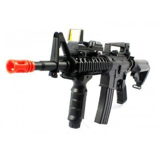 WELL R16 M16 Electric Airsoft Gun Full Metal Gearbox FPS 325 w/ Adjustable Vertical Foregrip, Retractable Stock  Airsoft Pistols  Sports & Outdoors
