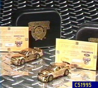 Choice of 164 NASCAR 50th Anniversary 24K Die Cast Cars —