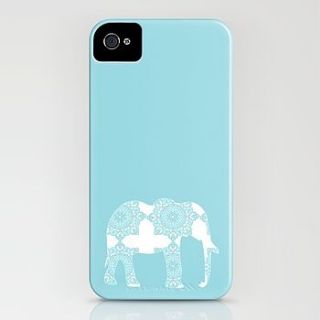 damask elephant case for iphone by indira albert