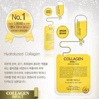 Korea Mediheal Collagen Impact Essential Mask Pack 1box 10sheet Health & Personal Care