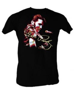 Elvis Presley   Signature Solo Mens T Shirt In Black Clothing