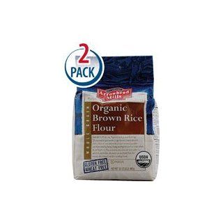 Arrowhead Mills Organic Gluten Free Brown Rice Flour    32 oz Each / Pack of 2 Health & Personal Care