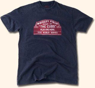Chicago Cubs Wrigley Field Marquee T Shirt by Red Jacket  Sports Related Merchandise  Sports & Outdoors