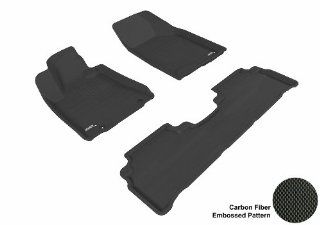 3D MAXpider Complete Set Custom Fit All Weather Floor Mat for Select Lexus RX350/330 Models   Kagu Rubber (Black) Automotive