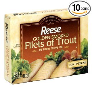 Reese Golden Smoked Fillet of Trout, 3.75 Ounce    10 per case.