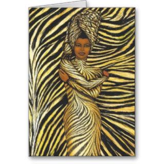 Tiger Wrap by Dexter Griffin Greeting Card