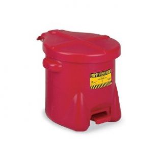 EAGLE Polyethylene Waste Cans   Red/ black biohazard label Tool Cabinets