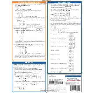 Pre Calculus (Quick Study Academic) Inc. BarCharts 9781423202486 Books
