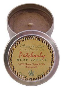 Patchouly Hemp 8 oz Candle Tin  Aromatherapy Candles  Beauty