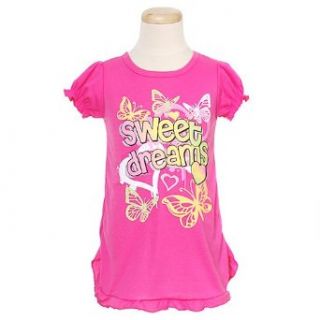 Sweet n Sassy Little Girls Fuchsia Nightgown Pajamas Sleepwear 4 Clothing