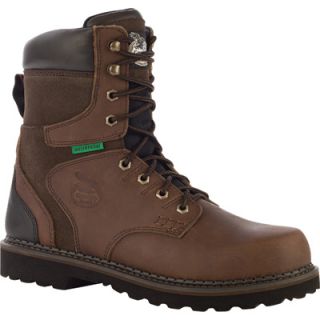 8in.  Georgia Brookville Waterproof Steel Toe Work Boot — Dark Brown, Model# G9334  Work Boots