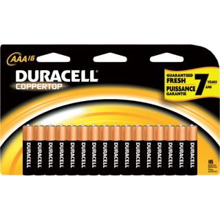 Duracell Coppertop Batteries — AAA Size, 16-Pk., Model# MN24B16PTPZ99  Alkaline Batteries