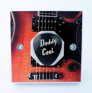 'daddy cool' guitar plectrum light switch by candy queen designs