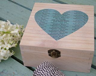 personalised secret message wooden box by seahorse