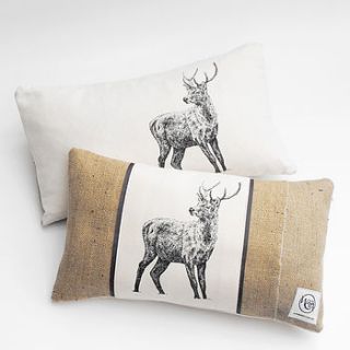 stag cushion by whinberry & antler