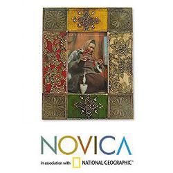 Handcrafted Brass 'Royal India Heritage' Picture Frame (India) Novica Photo Albums & Frames