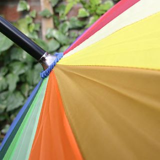 rainbow umbrella by the brolly shop