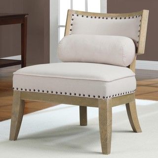 HannahTan Chair with Bolster Pillow Chairs