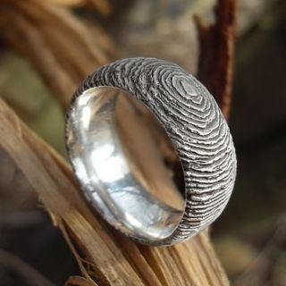 silver slate ring by van buskirk jewellery