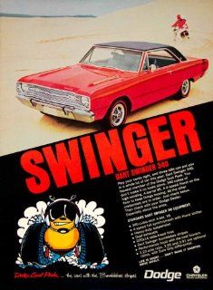 1968 Ad 1969 Dodge Dart Swinger 340 Muscle Car Bee Hardtop V8 Engine Scat Pack   Original Print Ad  