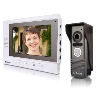 Swann Sw347 Dv7 7 Inch LCD Color Door Intercom with DB 815 Camera  Home Security Systems  Camera & Photo