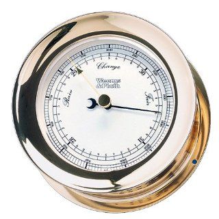 Weems & Plath Atlantis Collection Barometer (Brass)  Boat Clocks And Barometers  Sports & Outdoors
