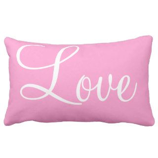 Love, Happiness, Sweet Dreams Decorative Bedroom Pillow