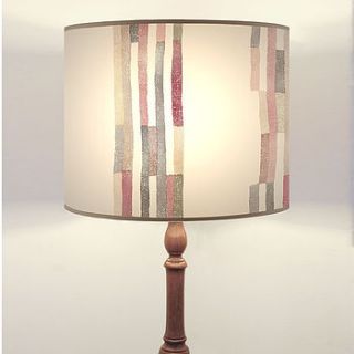 handmade stripe drum lampshade by daniel croyle
