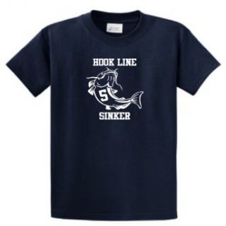 Hook, Line, Sinker, Teo Catfish Funny Novelty T shirt Clothing