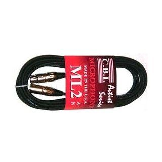 CBI ML2, 24 Gauge Microphone Cable with CBI Male and Female XLR's 10IN Electronics