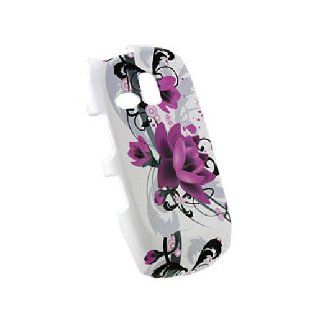 Purple Hard Snap On Cover Case for Samsung Freeform SCH R350 SCH R351 Cell Phones & Accessories