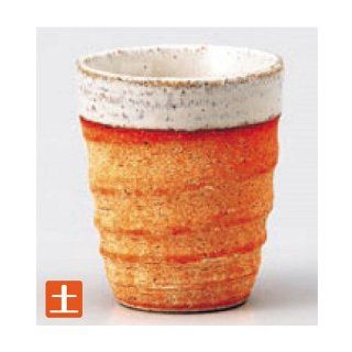sake cup kbu351 02 442 [3.39 x 3.94 inch  280 cc] Japanese tabletop kitchen dish Shochu cup roasted vinegared pottery cup ( large ) [8.6x10cm ? 280 cc ] farm product restaurant liquor restaurant business kbu351 02 442 Sake Cups Kitchen & Dining