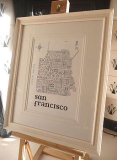 san francisco map print by mcmurchie & mcmurchie