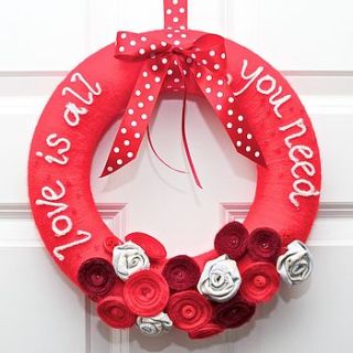 handmade floral wreath by shrinking violet