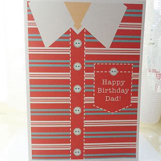 personalised 'happy birthday dad' card by ello design