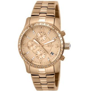 JBW Women's J6252B Novella 18K Rose Gold Plated Stainless Steel Chronograph Watch Watches