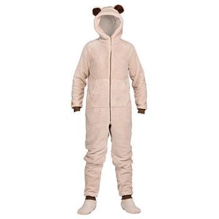 men's fluffy bear cub onesie by the all in one company