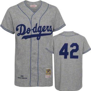 Brooklyn Dodgers Jackie Robinson #42 Throwback Jersey  Sports Fan Jerseys  Sports & Outdoors