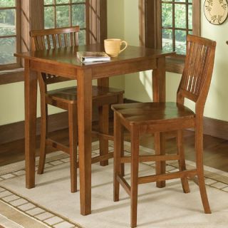 Home Styles Arts and Crafts 3 Piece Counter Height Pub Table Set in