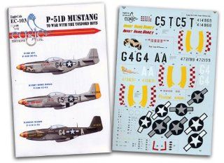 P 51 Mustang 357 FG To War With the Yoxford Boys, Pt 3 (1/48 decals, EagleCals 48103) Toys & Games