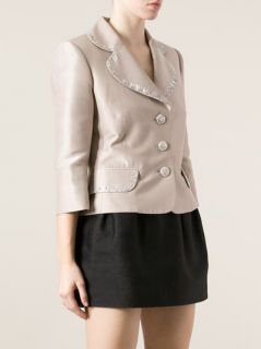 Gai Mattiolo Vintage Diamanté Trim Blazer