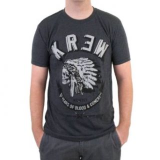 Kr3w Black Feather Heather T Shirt Charcoal Heather Clothing