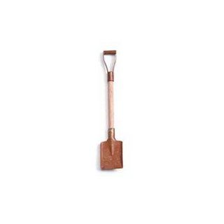 12 Mini Rusted Metal Blade & Wood Handle Snow Shovels   3 3/4" Long