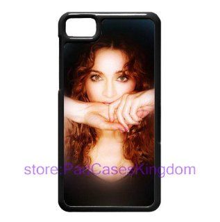 Background with singer Madonna logo BlackBerry Z10 hard cover case designed by padcaseskingdom Cell Phones & Accessories